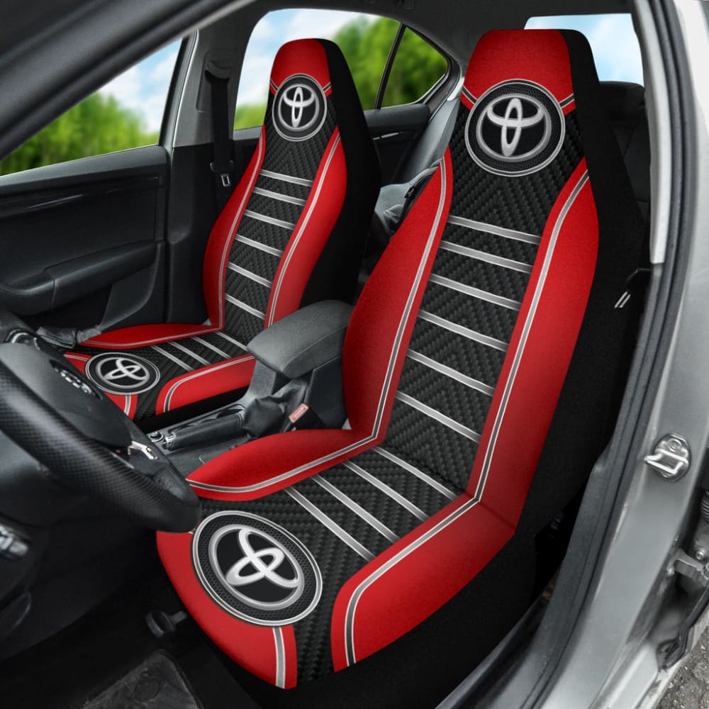 Red Toyota Amazing Style Car Seat Covers Custom 2 210701