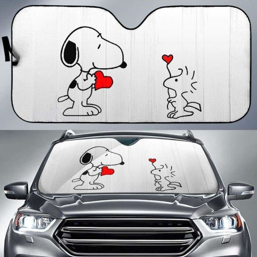 Snoopy Love Car Sun Shades