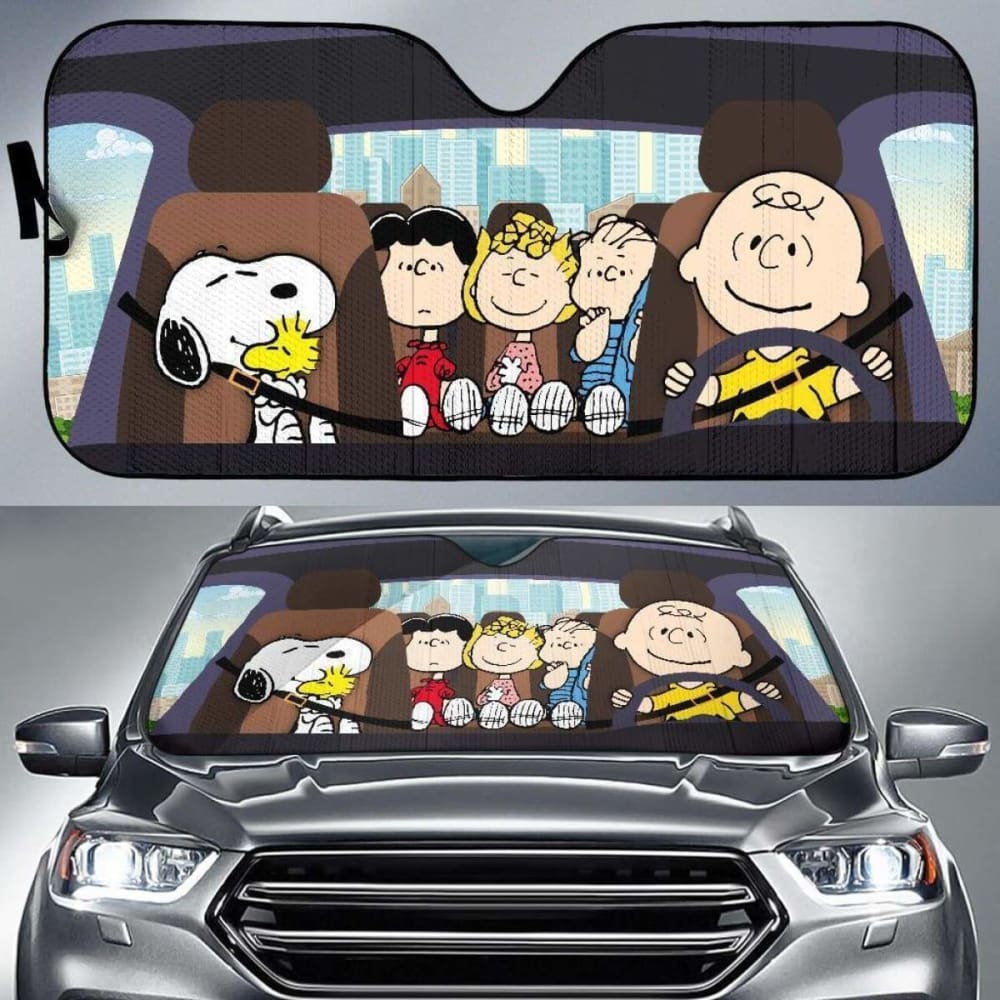 Snoopy and Peanuts Car Sunshade