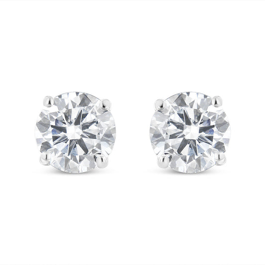 Solitaire Lab-Grown Diamond Stud Earrings