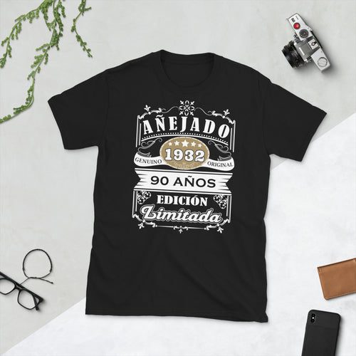 ¿Cómo mientras tanto Bajo Camiseta de Mujer Cumpleaños 90 1932 90 Anos Original Anejada Spanish –  AmigosTees