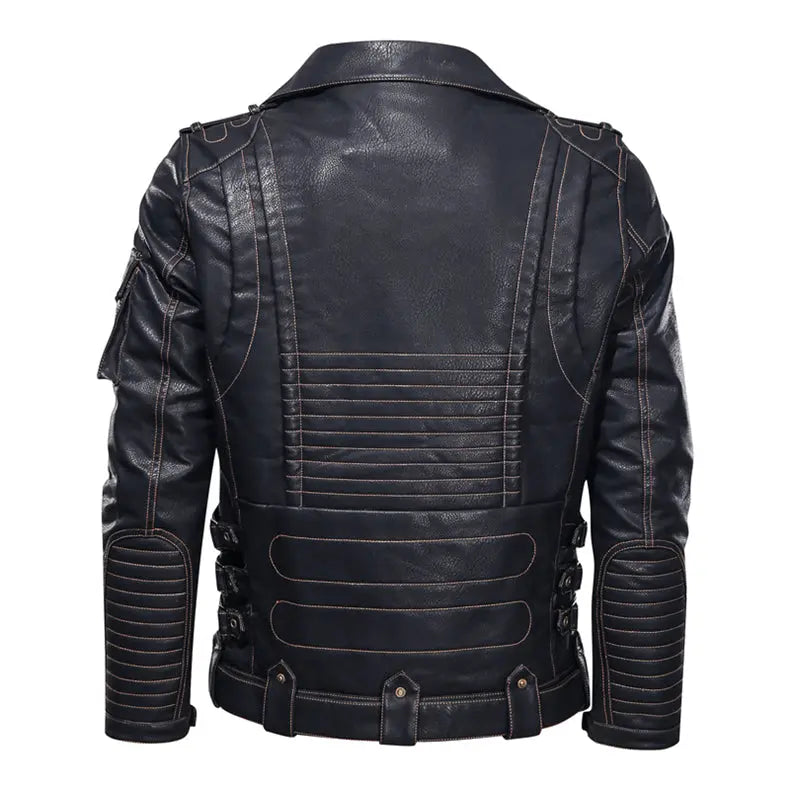 Men's Embellished Leather Jacket Inspired Men's Designer