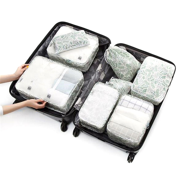 8PCS TRAVEL WATERPROOF PACKING CUBES Pack & Run