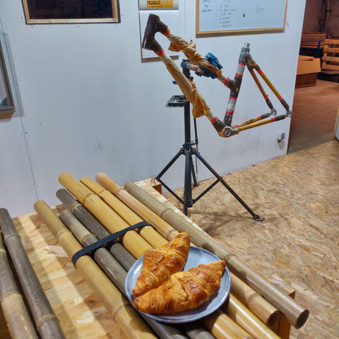 Croissant vélo en bambou
