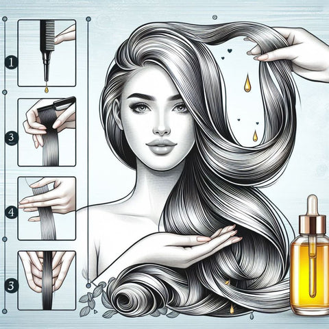 Application of Proactive Rosemary hair booster oil