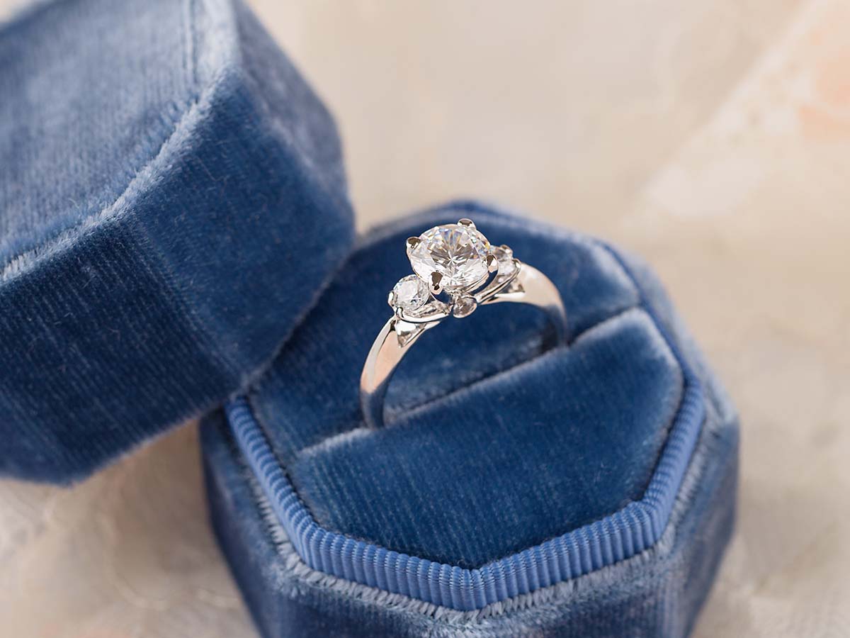 Photo of an engagement ring