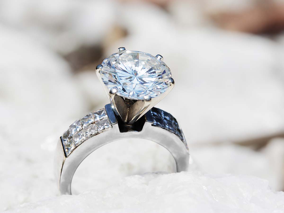 Photo of an engagement ring