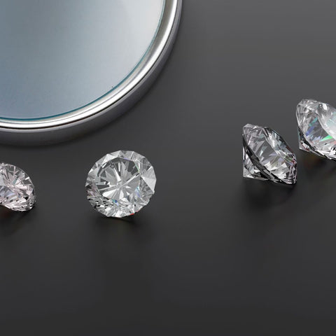 Diamonds with different carat sizes