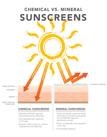 Chemical Sunscreens VS Mineral Sunscreens