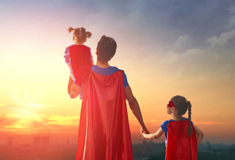 Superman mit Familie
