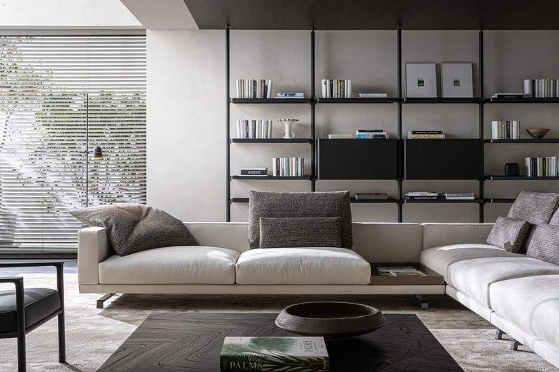 Modular sofa with chaises longues or poufs | Octave | Molteni&C ...