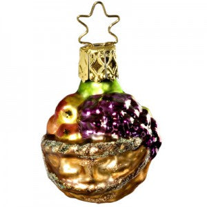 fruit basket christmas ornament inge-glas of germany