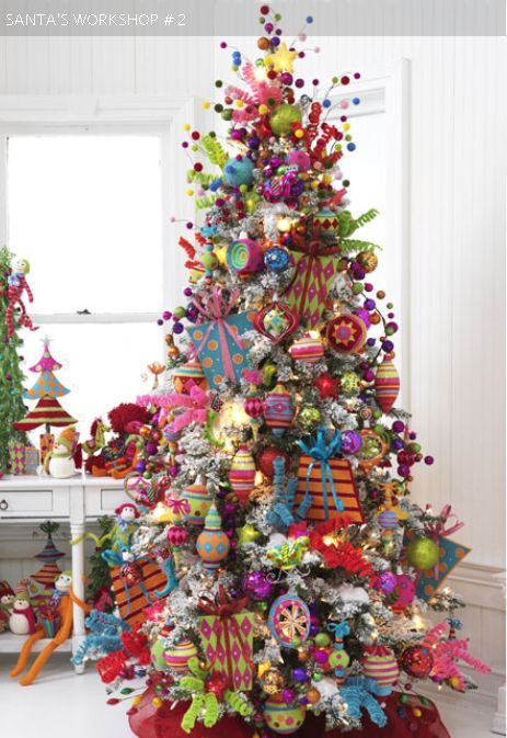 santa's workshop, whimsical chrisdtas tree
