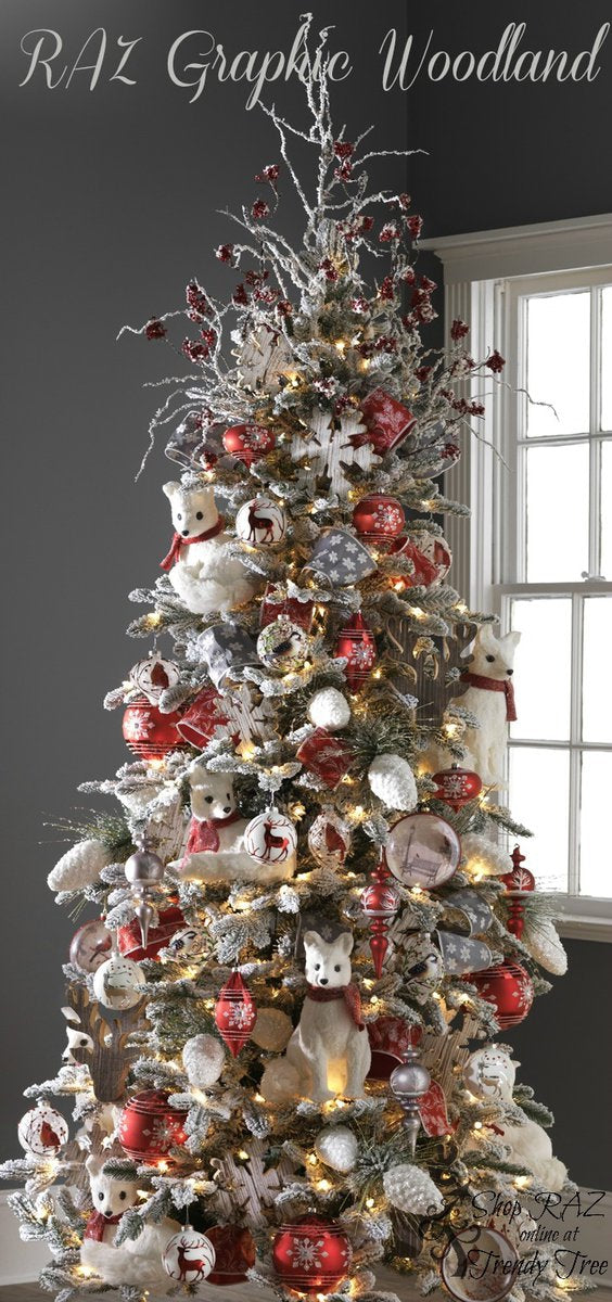 RAZ Graphic Woodland Christmas Tree https://www.trendytreeshop.com