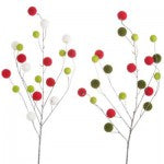 raz red lime green pom pom ball spray