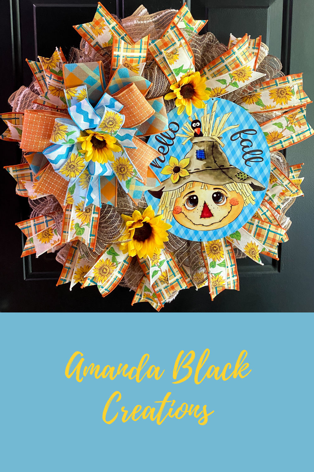 amanda black creations fall wreath
