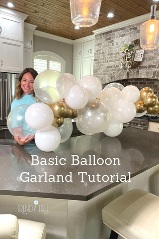 Balloon garland tutorial