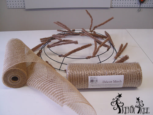 burlap wreath supplies