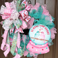 be mine tweet heart ruffle wreath tutorial