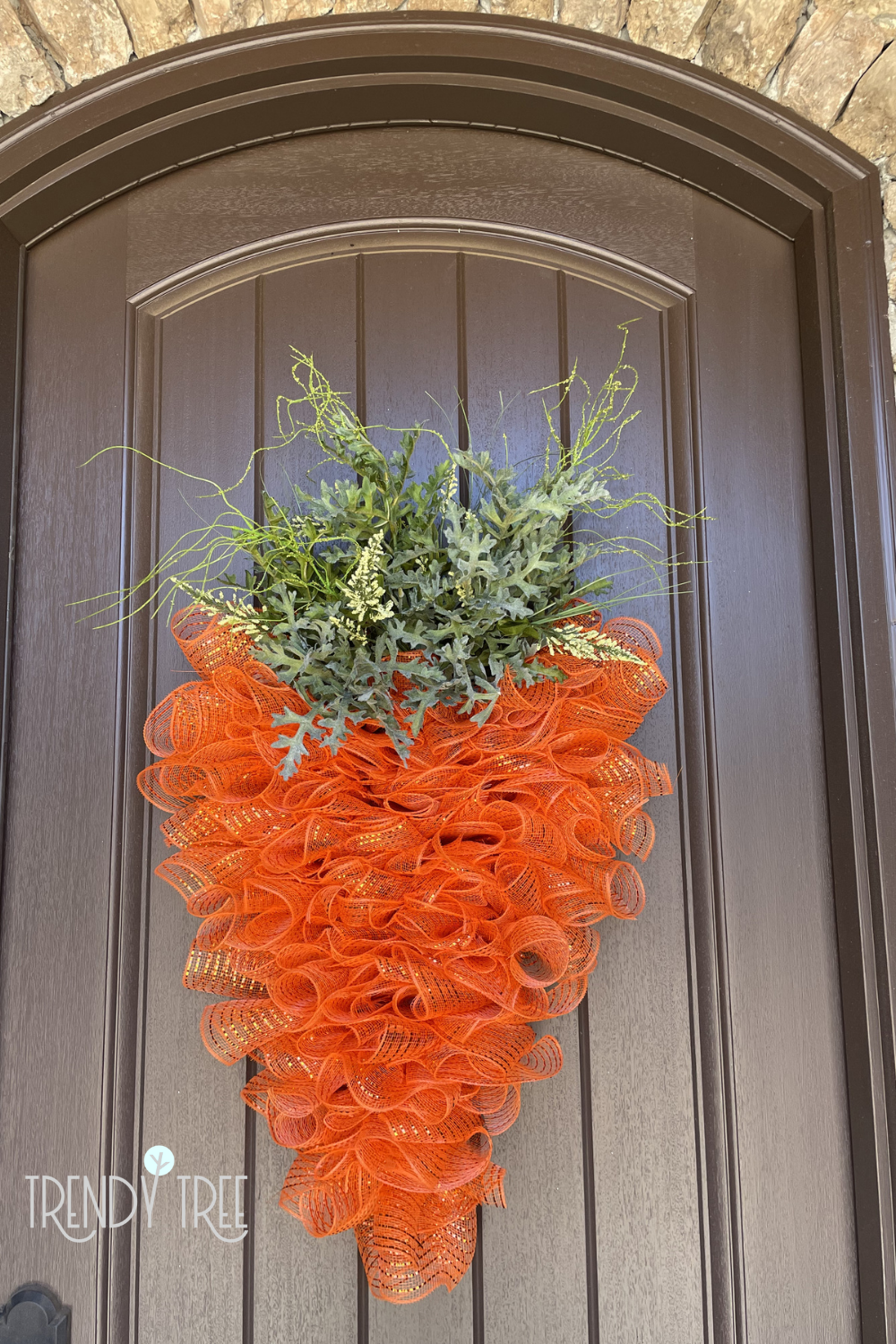 easy carrot wreath tutorial