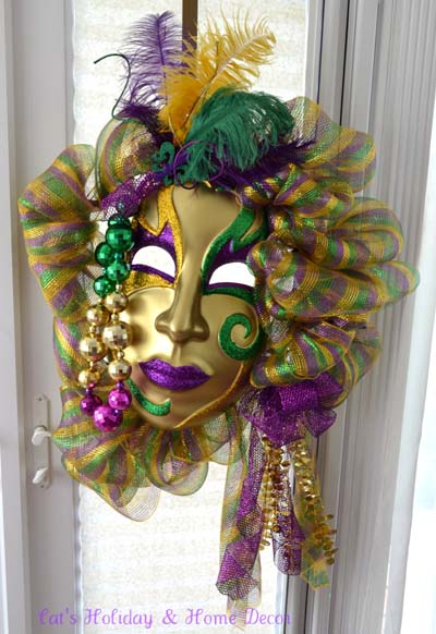 Mardi Gras Glitz Edge Ribbon