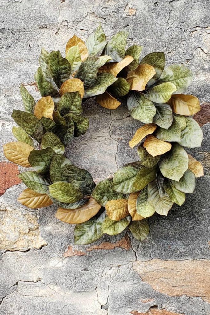 Fall wreath, Fall grapevine wreath, Fall Magnolia Leaf wreath, Autumn wreath, Fall decor, Thanksgiving wreath