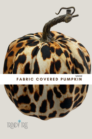 how to cover pumpkins with fabric