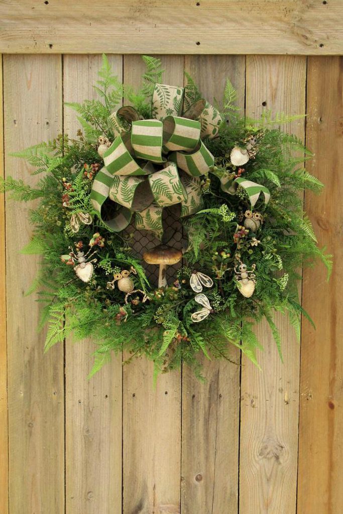 greenery wreath, fern wreath, everyday summer wreath, everyday spring wreath