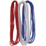 red, white blue deco poly flex tubing