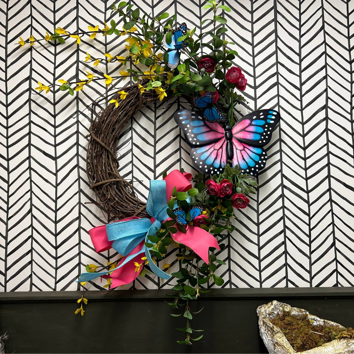 grapevine butterfly wreath