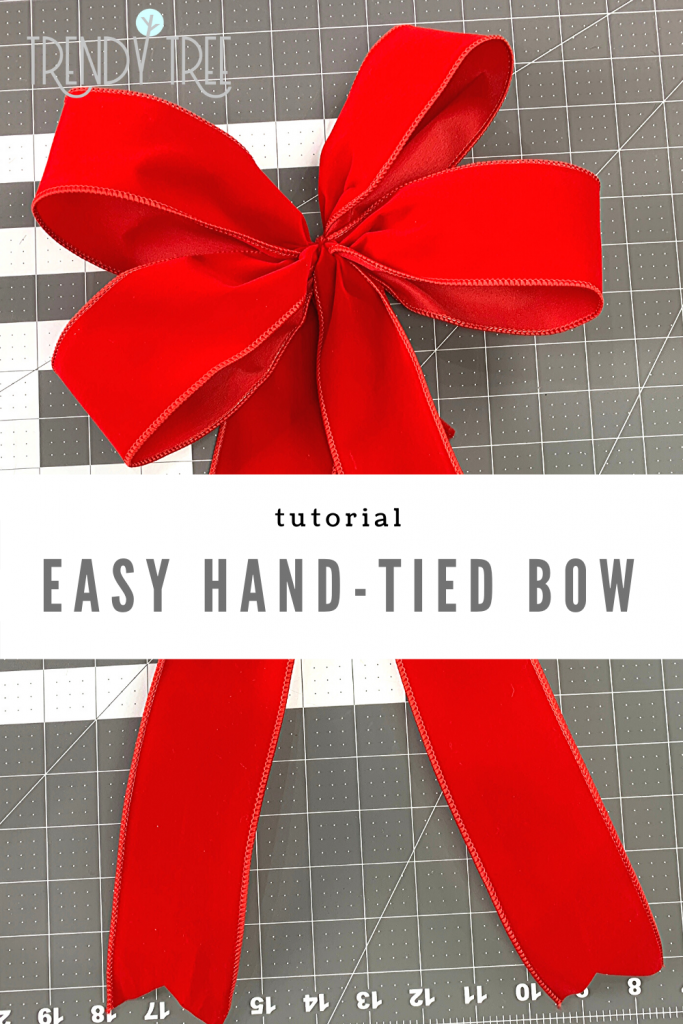 hand-tied bow