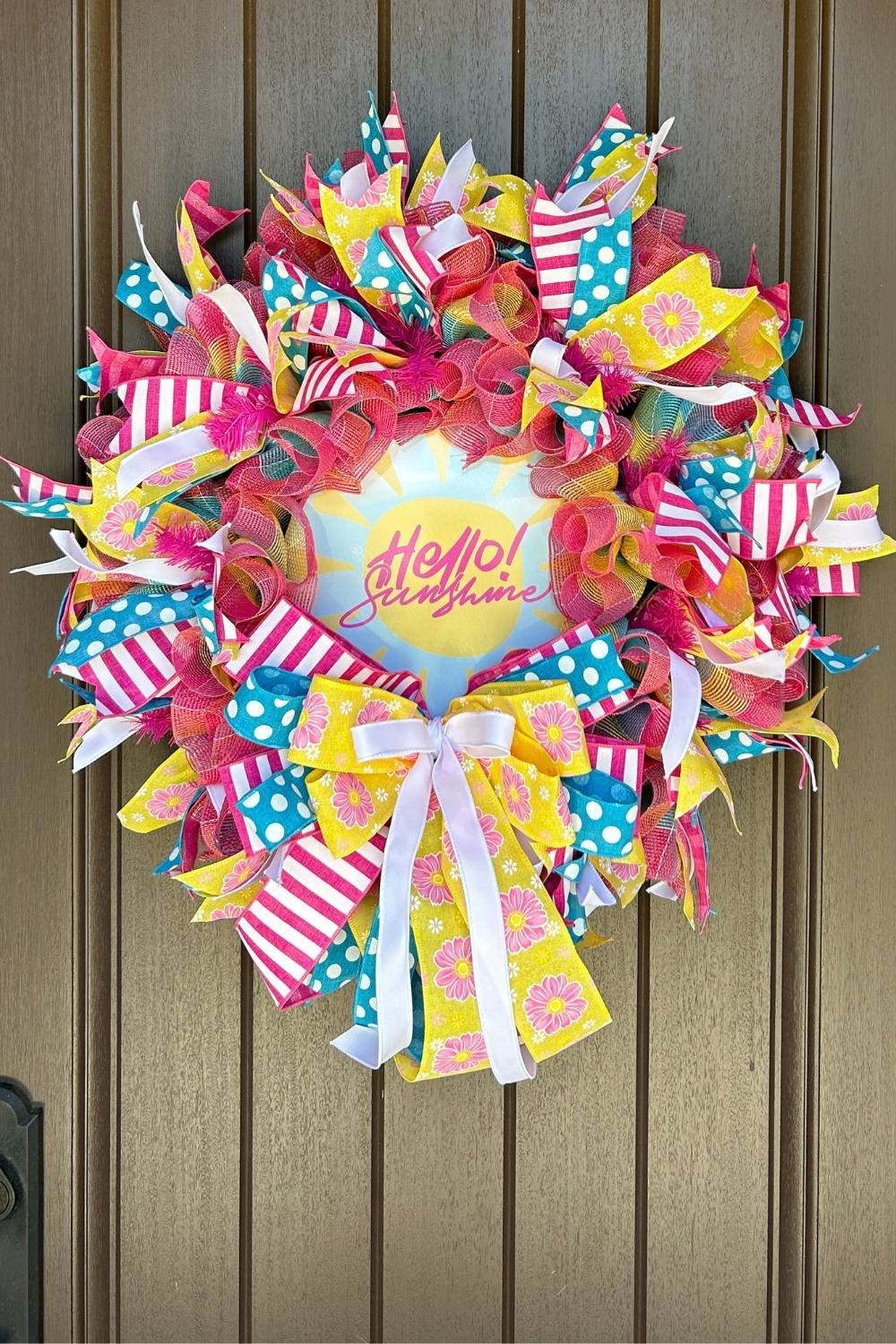 deco mesh ruffle wreath