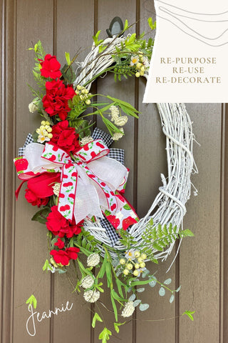 how to paint a grapevine wreath