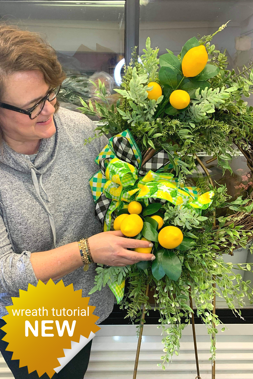 lemon grapevine wreath tutorial