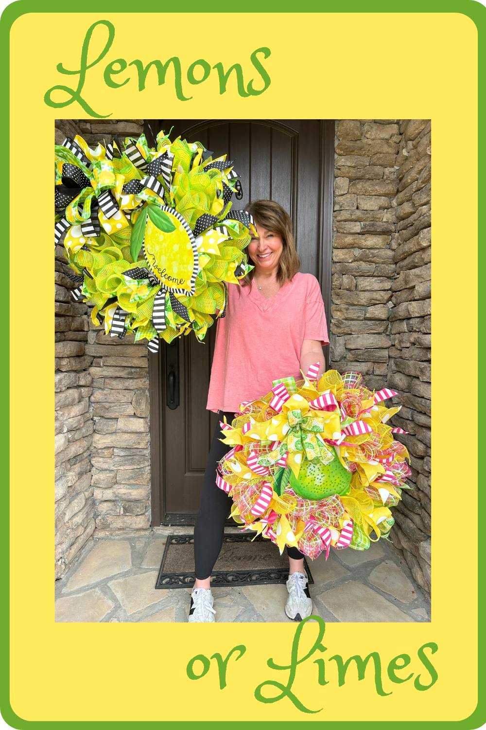 lemon or lime deco mesh wreath tutorial