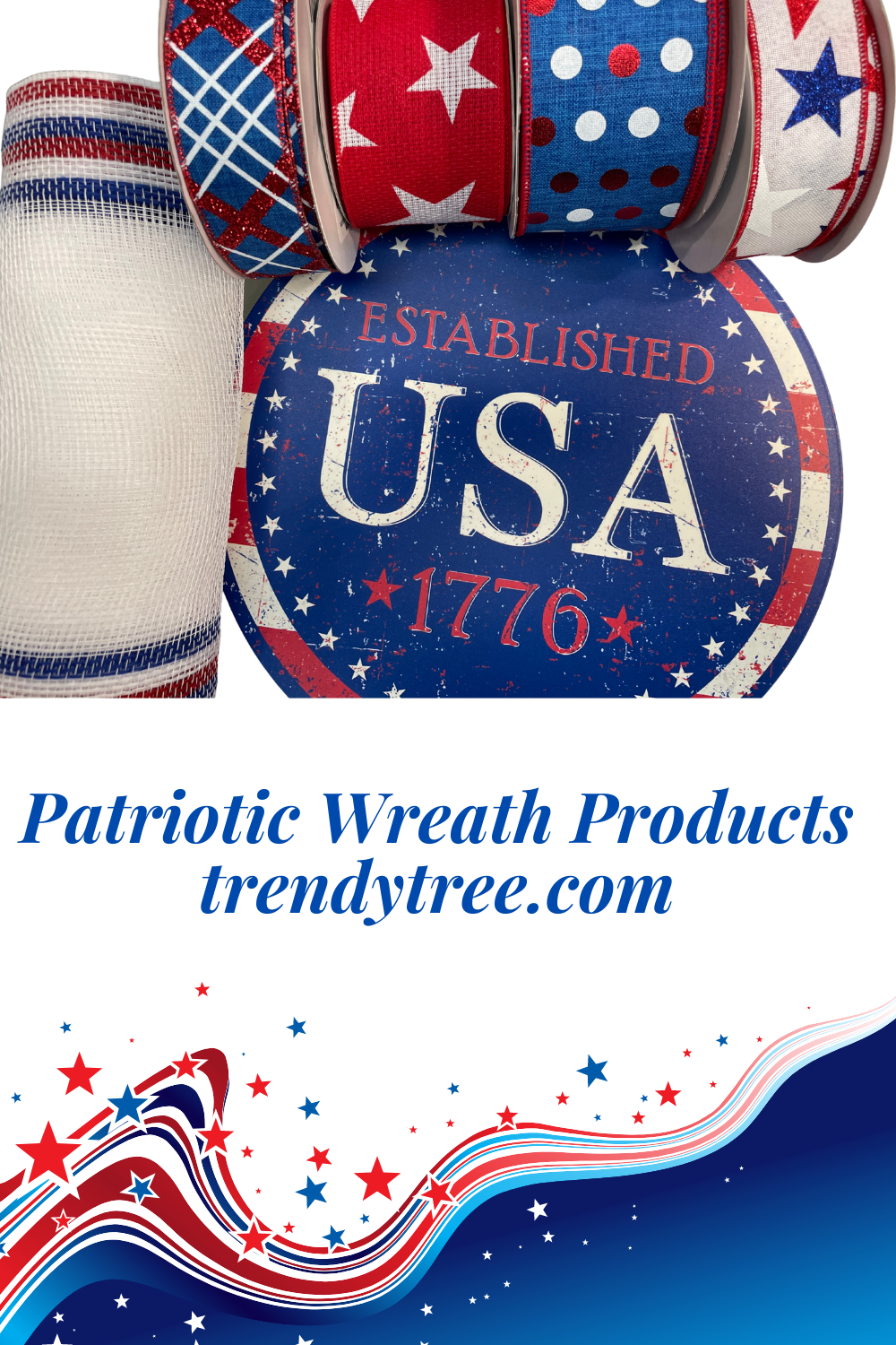 Patriotic Wreath Products from Trendy Tree