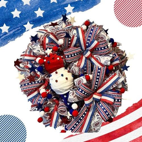 patriotic wreath tutorial