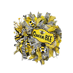 queen bee wreath deco mesh wreath tutorial