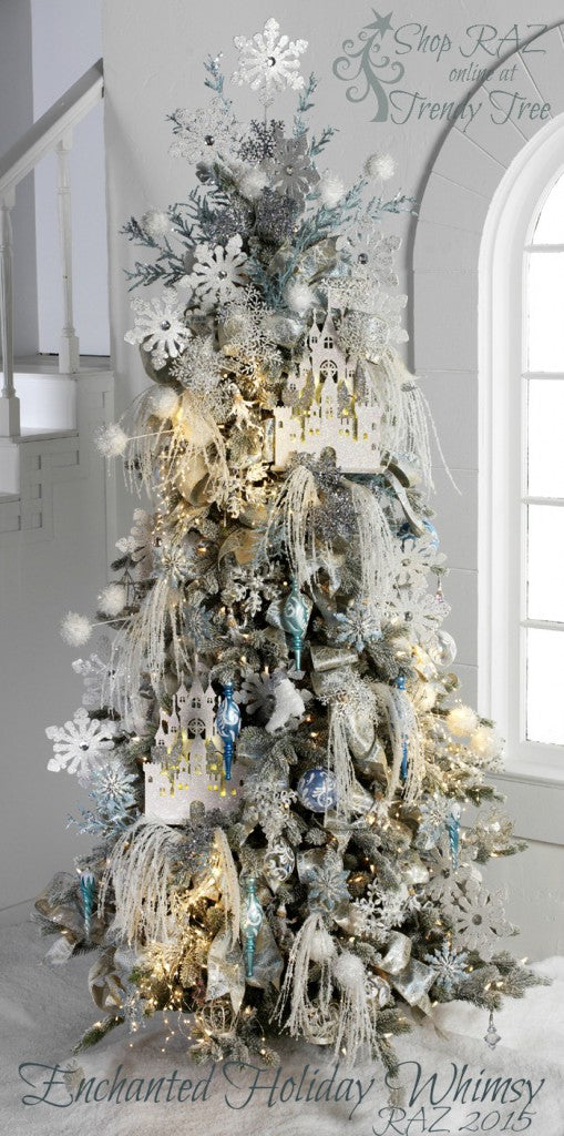 RAZ 2015 Enchanted Holiday Whimsy Christmas Tree visit https://www.trendytreeshop.com for RAZ Christmas decorations