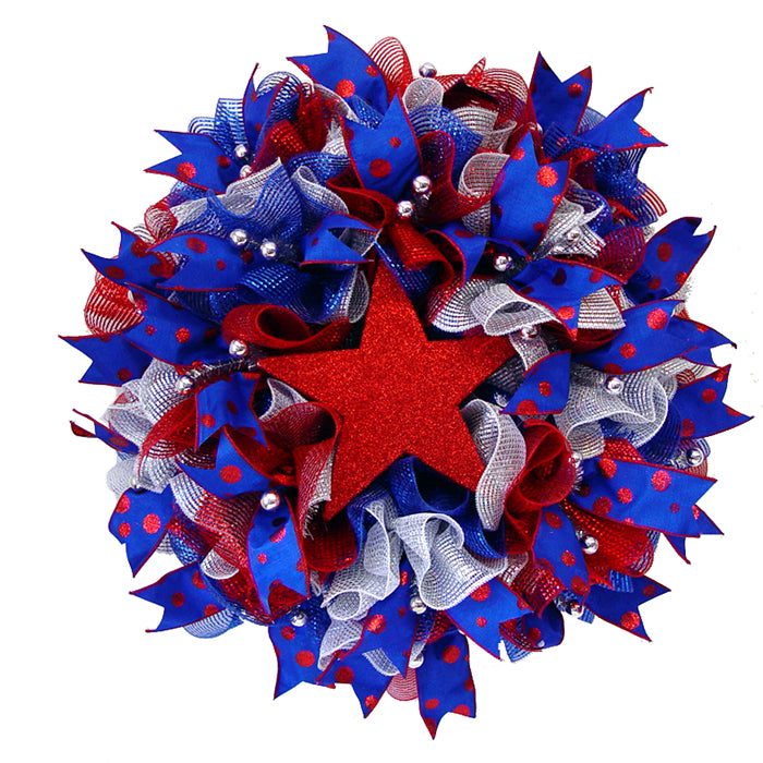Patriotic Ruffle Wreath Tutorial — Trendy Tree