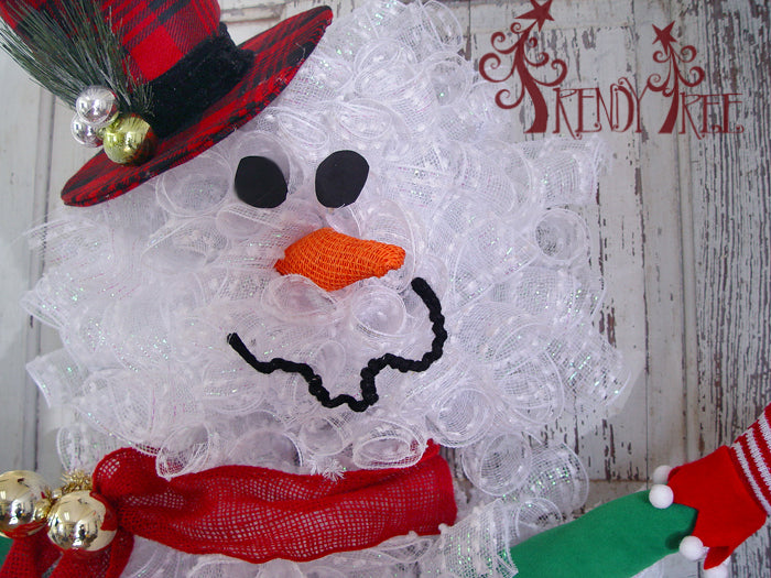 Mini Snowman Wreaths Holiday Ornament Kit