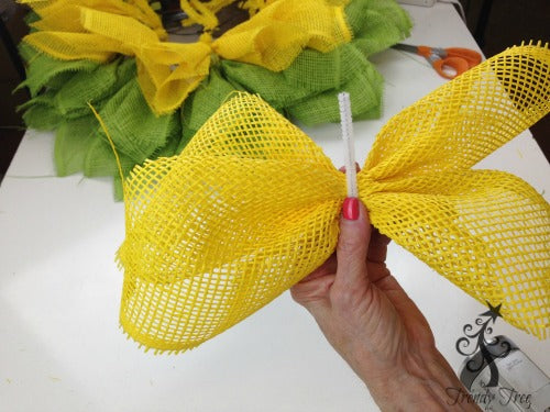 sunflower-burlap-ribbon-center-petal-pick-chenille-stem-on-top-blog-post