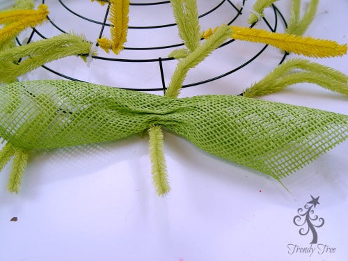 Beige and Wheat Colored Burlap Ribbons and Petals with Burlap Flowered  Center