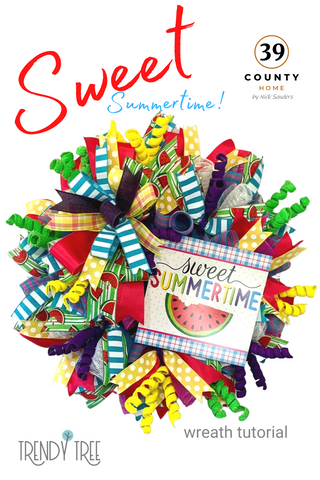 sweet summertime wreath tutorial