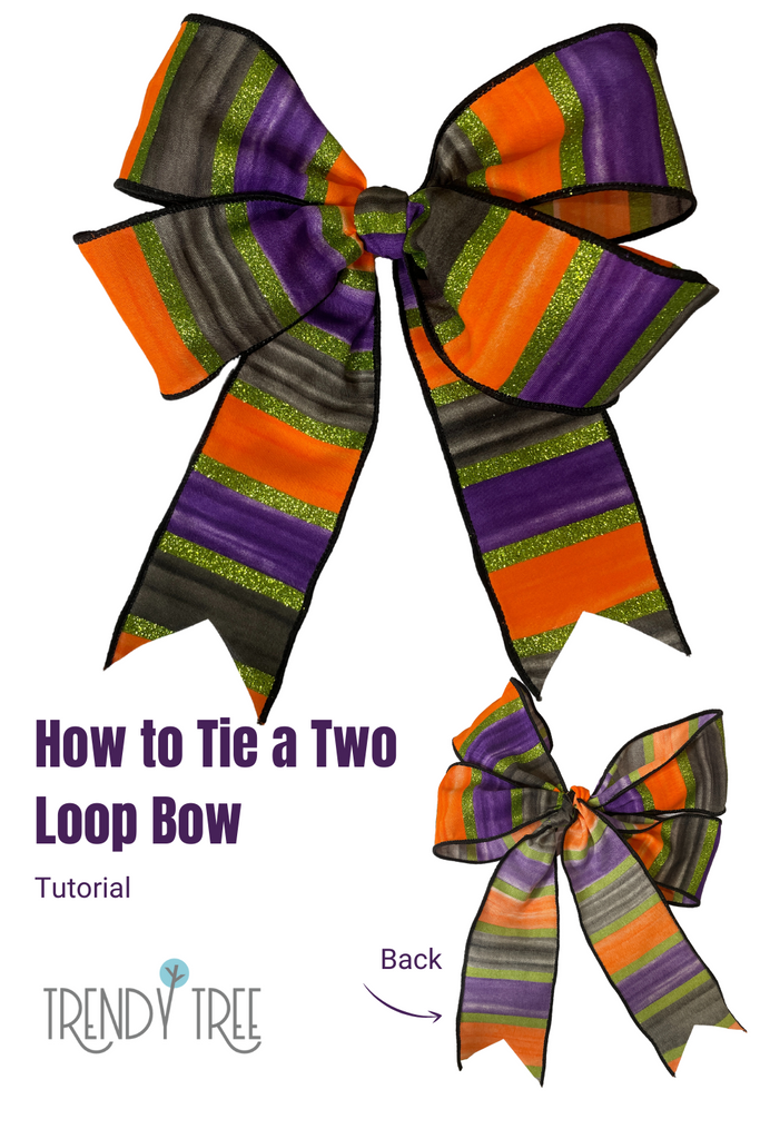 how to hand-tie a two-loop bow