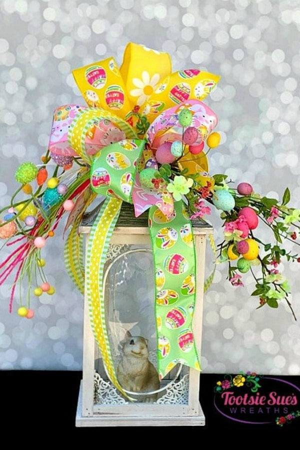 Easter Floral Spray Swag, Easter Lantern Swag, Easter Floral Centerpiece, Easter Decor