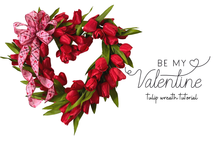 How to Make a Heart Shaped Tulip Wreath for Valentines — Trendy Tree