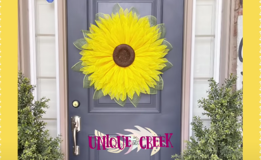 sunflower wreath by unique in the creek