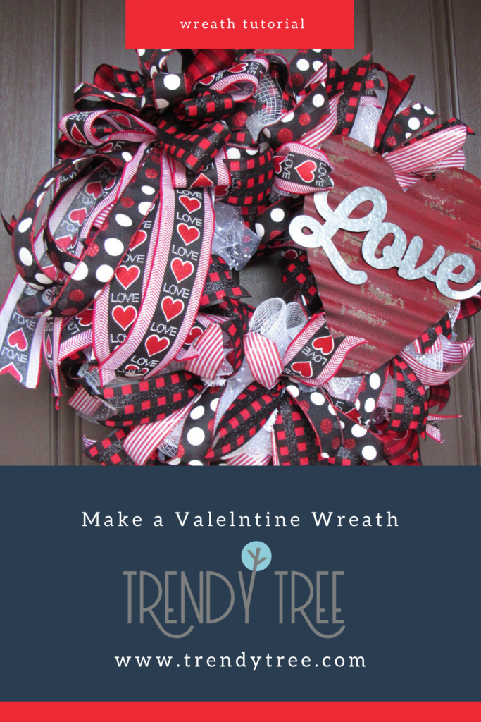 valentine wreath tutorial