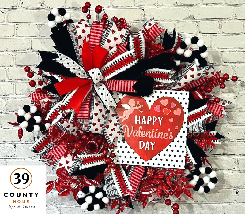 valentine wreath deco mesh tutorial